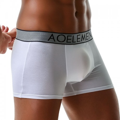 Mens Sexy Modal Boxer Briefs Underwear With Breathable Inside Embedded Separate Penis Pouch Mens Sexy Modal Boxer Briefs Underwear With Breathable Inside Embedded Separate Penis Pouch