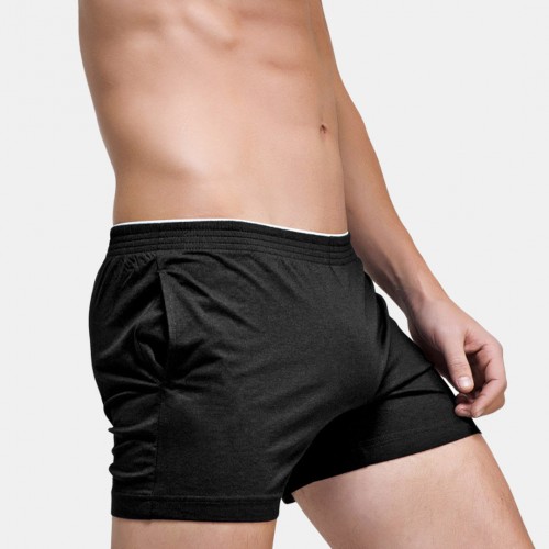Mens Sexy Solid Color Cotton Boxer Shorts Comfortable Thin Breathable Home Casual Arrow Pants Mens Sexy Solid Color Cotton Boxer Shorts Comfortable Thin Breathable Home Casual Arrow Pants