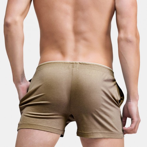 Mens Sexy Solid Color Cotton Boxer Shorts Comfortable Thin Breathable Home Casual Arrow Pants Mens Sexy Solid Color Cotton Boxer Shorts Comfortable Thin Breathable Home Casual Arrow Pants