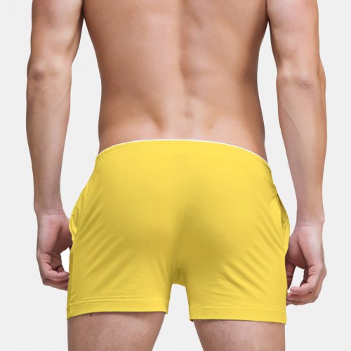 Mens Sexy Solid Color Cotton Boxer Shorts Comfortable Thin Breathable Home Casual Arrow Pants Mens Sexy Solid Color Cotton Boxer Shorts Comfortable Thin Breathable Home Casual Arrow Pants