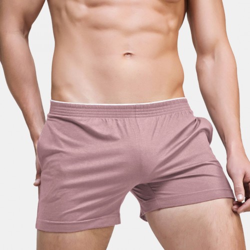 Mens Sexy Solid Color Cotton Boxer Shorts Comfortable Thin Breathable Home Casual Arrow Pants Mens Sexy Solid Color Cotton Boxer Shorts Comfortable Thin Breathable Home Casual Arrow Pants