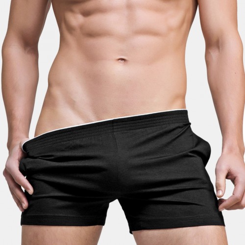 Mens Sexy Solid Color Cotton Boxer Shorts Comfortable Thin Breathable Home Casual Arrow Pants Mens Sexy Solid Color Cotton Boxer Shorts Comfortable Thin Breathable Home Casual Arrow Pants