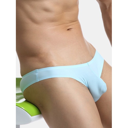 Mens Sexy Underwear Ice Silk Thin Transparent Cool Breathable Seamless Solid Color Briefs Mens Sexy Underwear Ice Silk Thin Transparent Cool Breathable Seamless Solid Color Briefs
