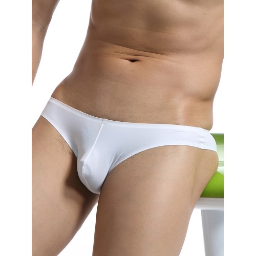 Mens Sexy Underwear Ice Silk Thin Transparent Cool Breathable Seamless Solid Color Briefs Mens Sexy Underwear Ice Silk Thin Transparent Cool Breathable Seamless Solid Color Briefs