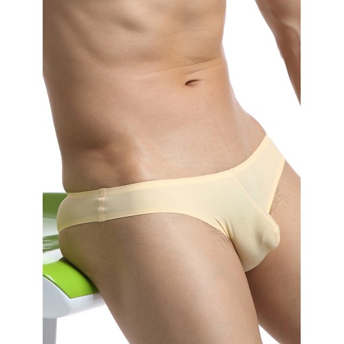 Mens Sexy Underwear Ice Silk Thin Transparent Cool Breathable Seamless Solid Color Briefs Mens Sexy Underwear Ice Silk Thin Transparent Cool Breathable Seamless Solid Color Briefs