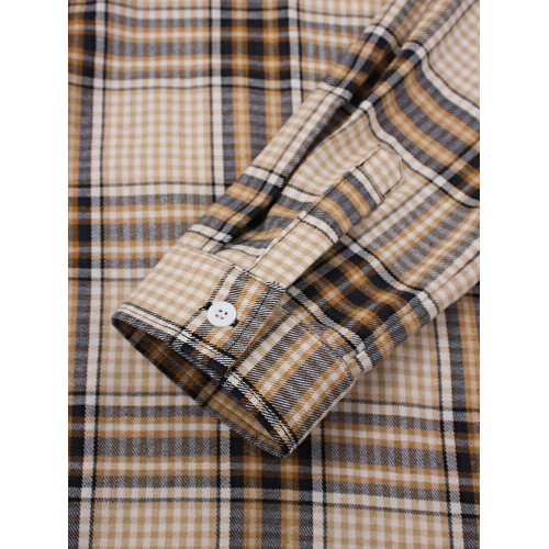 Mens Tartan Plaid Button Up Casual Long Sleeve Drawstring Hooded Shirts Mens Tartan Plaid Button Up Casual Long Sleeve Drawstring Hooded Shirts