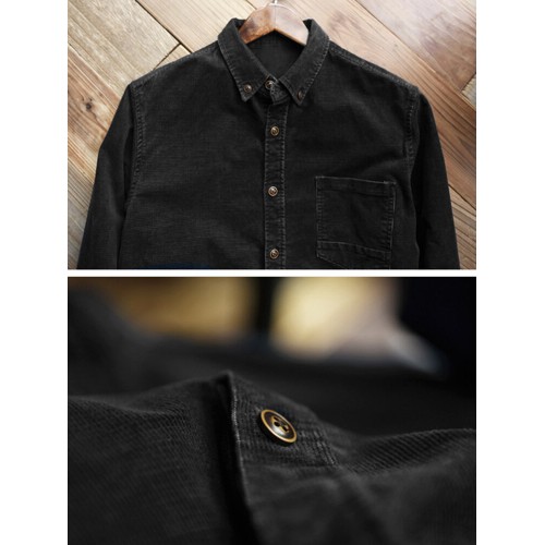 Men Casual Corduroy Loose Long Sleeve Shirt Turndown Collar Jacket Shirts Men Casual Corduroy Loose Long Sleeve Shirt Turndown Collar Jacket Shirts