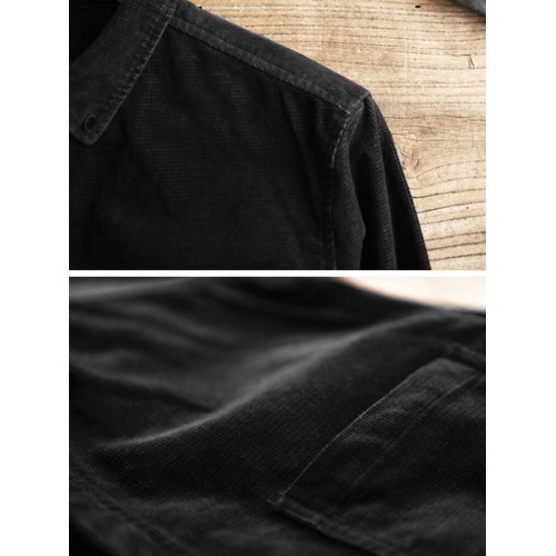 Men Casual Corduroy Loose Long Sleeve Shirt Turndown Collar Jacket Shirts Men Casual Corduroy Loose Long Sleeve Shirt Turndown Collar Jacket Shirts