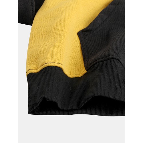 Mens Brief Style Hit Color Warm Daily Hoodies Mens Brief Style Hit Color Warm Daily Hoodies