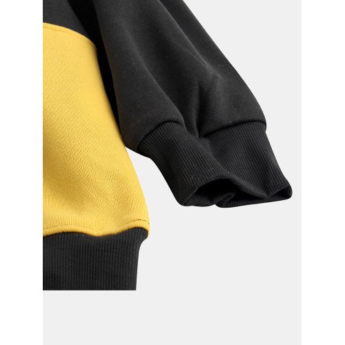 Mens Brief Style Hit Color Warm Daily Hoodies Mens Brief Style Hit Color Warm Daily Hoodies