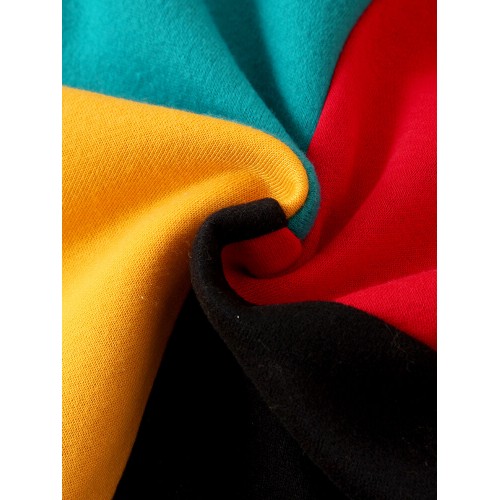 Mens Colorblock Stitching Kangaroo Pocket Loose Casual Pullover Hoodies Mens Colorblock Stitching Kangaroo Pocket Loose Casual Pullover Hoodies