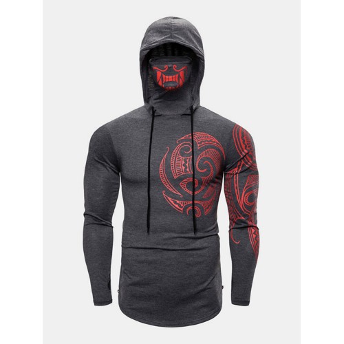 Mens Cotton Pattern Print Stretch Side Zip Regular Fit High Neck Hoodies Mens Cotton Pattern Print Stretch Side Zip Regular Fit High Neck Hoodies