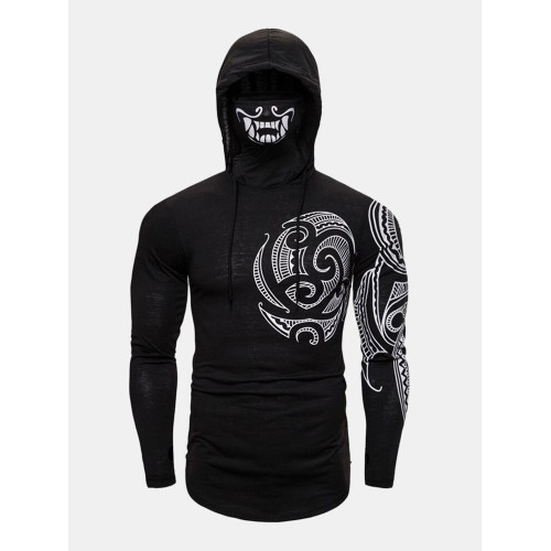 Mens Cotton Pattern Print Stretch Side Zip Regular Fit High Neck Hoodies Mens Cotton Pattern Print Stretch Side Zip Regular Fit High Neck Hoodies