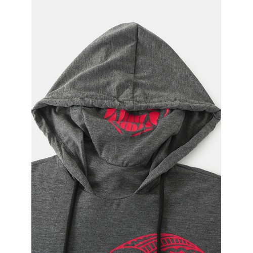 Mens Cotton Pattern Print Stretch Side Zip Regular Fit High Neck Hoodies Mens Cotton Pattern Print Stretch Side Zip Regular Fit High Neck Hoodies