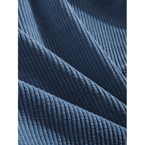 Mens Corduroy Solid Color Vintage Zipper Front Casual Hoodies With Pocket Mens Corduroy Solid Color Vintage Zipper Front Casual Hoodies With Pocket