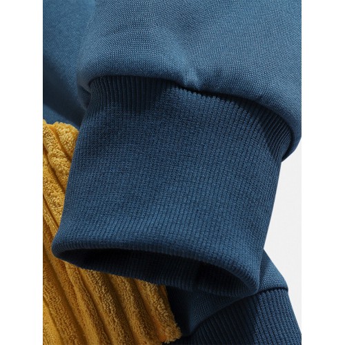 Mens Contrast Patchwork Casual Relaxed Fit Kangaroo Pocket Drawstring Hoodies Mens Contrast Patchwork Casual Relaxed Fit Kangaroo Pocket Drawstring Hoodies