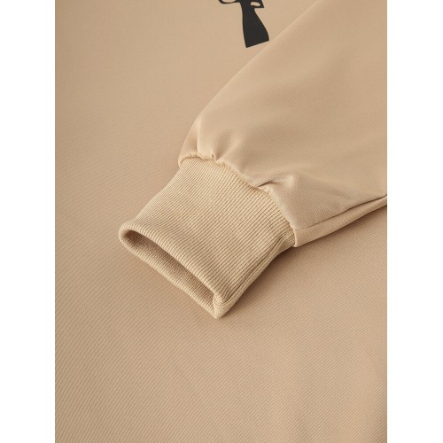 Mens Oriental Paper-Cut Art Print Shoulder Panel Casual Designer Sweatshirts Mens Oriental Paper-Cut Art Print Shoulder Panel Casual Designer Sweatshirts