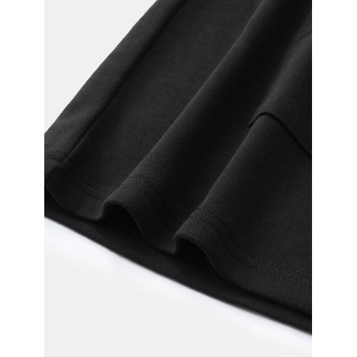 Mens Plaid Patchwork Letter Print Doctor Sleeves Casual Loose Hoodies With Muff Pocket Mens Plaid Patchwork Letter Print Doctor Sleeves Casual Loose Hoodies With Muff Pocket