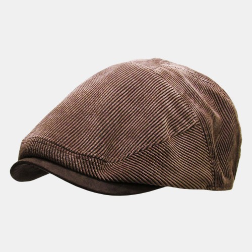 Men's Corduroy Newsboy Cap Winter Beret Hat