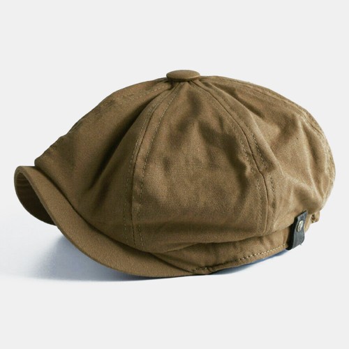 Men Vintage Painter Beret Hats Summer Octagonal Newsboy Cap Cabbie Lvy Flat Hat