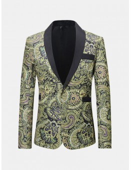 Formal Printing Slim Director Performance Dressing Suits for Men